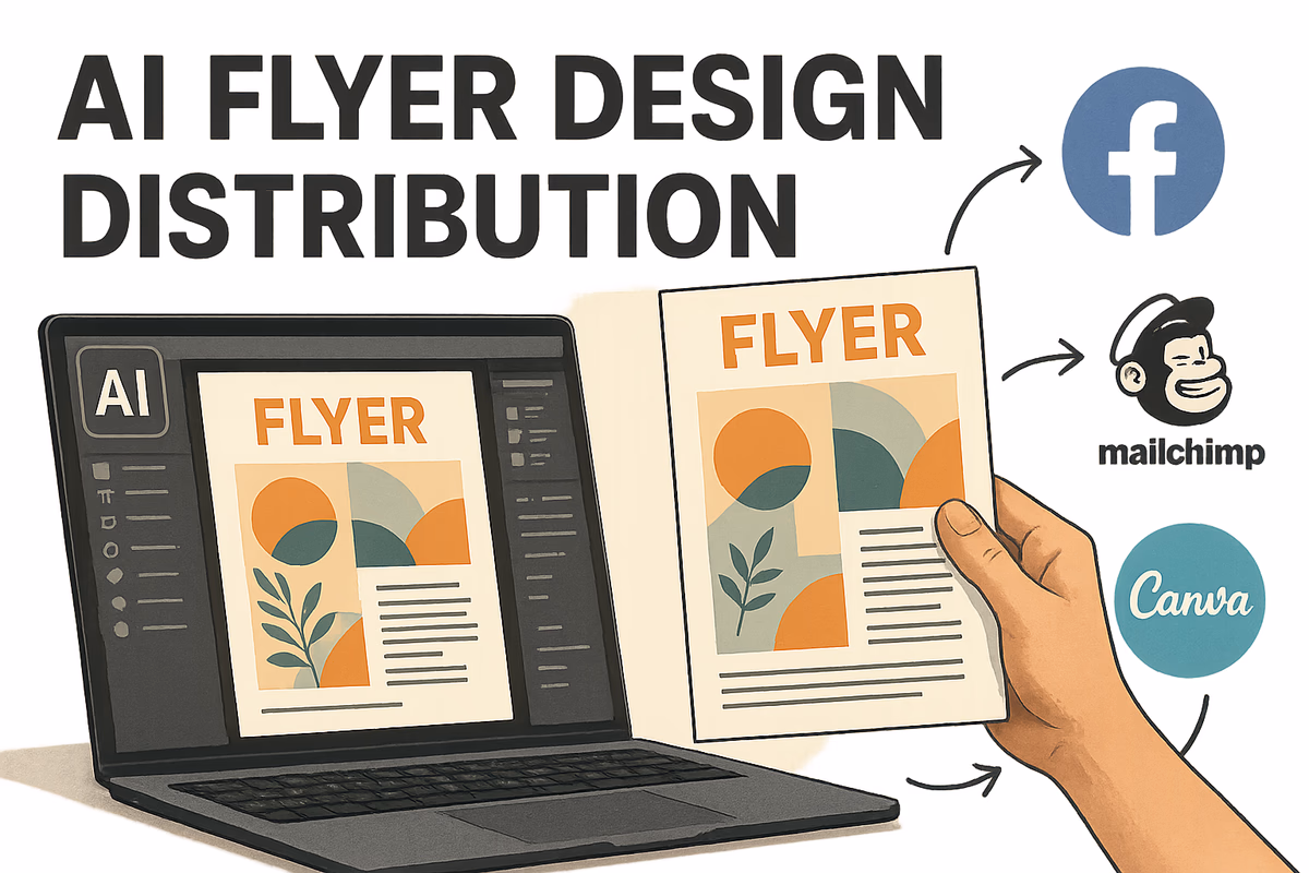 Traditional Flyer Design, Printing, and Physical Distribution